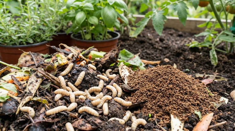 Identifier les larves du compost et valoriser le frass