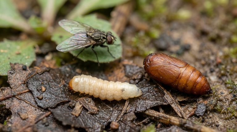 Asticot vs larve : comprendre les stades de la mouche
