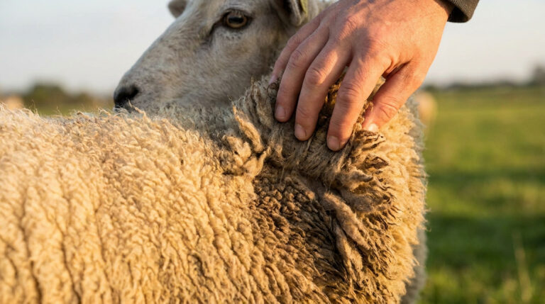 Vétérinaire examinant la plaie d'un chien atteint de myiase à asticots