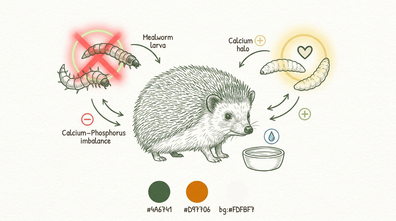 Hérisson d'Europe cherchant de la nourriture dans un jardin pour illustrer l'équilibre nutritionnel