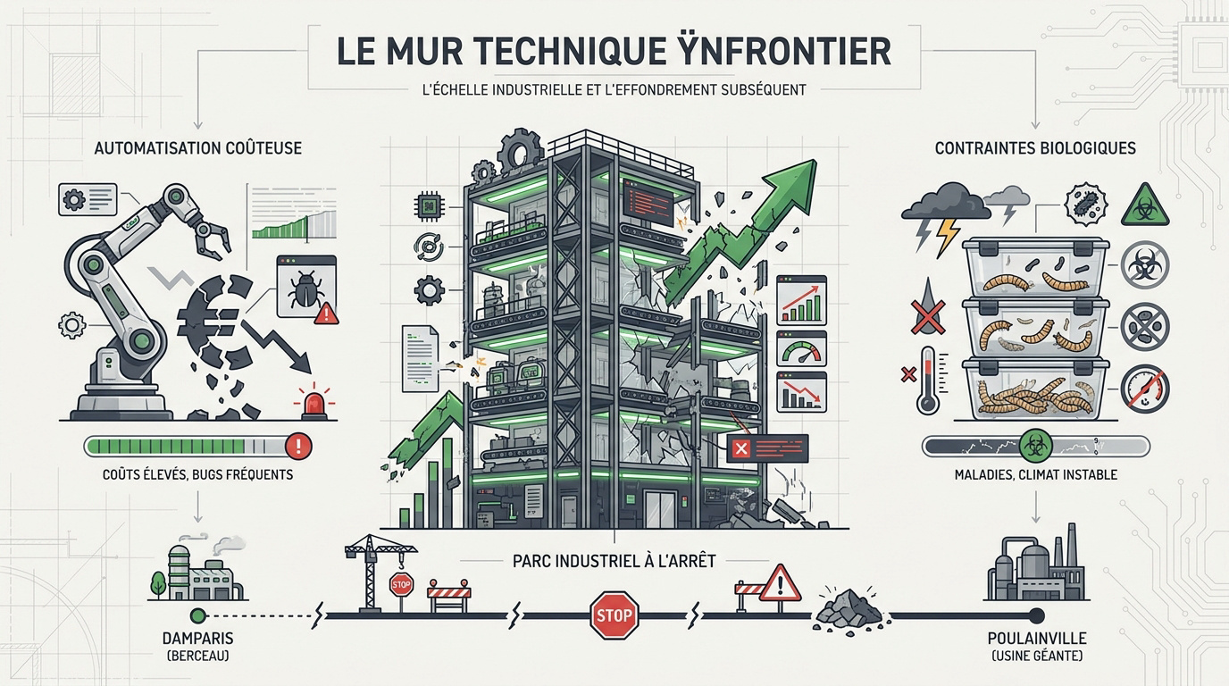 Analyse de l'échec industriel et du mur technique de la ferme verticale YnFrontier
